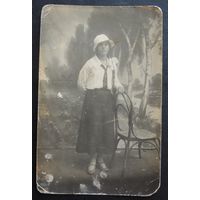 Фото "Девушка с галстуком" до 1917 г.