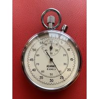 Редчайший советский секундомер-проверен часовщиком-полностью рабочий. Экспортный экземпляр. 16!!! камней-обычно было 15. От редкости и состояния и цена!