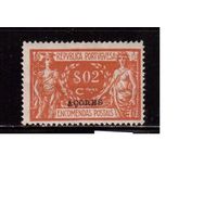 Азорские острова-1921(Мих.2), *, Португальские Колонии,  Служебные марки, Надп.
