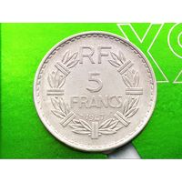 Франция. 5 франков 1947, без отметки монетного двора.