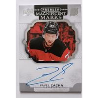 Хоккейная карточка НХЛ автограф Pavel Zacha (Нью-Джерси)