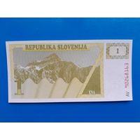 1 толар 1990 года. Словения. UNC. Распродажа