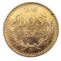 2 песо Мексика 1945г.