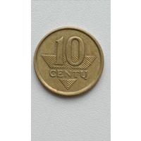 Литва. 10 центов 1997 года.