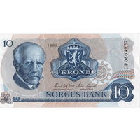Норвегия, 10 крон, 1982 г.