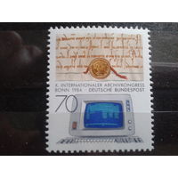 ФРГ 1984 конгресс по архивам Михель-1,6 евро