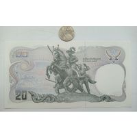 Werty71 Таиланд 20 бат 1981 UNC банкнота