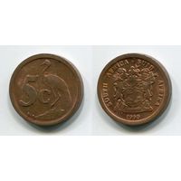 Южная Африка. 5 центов (1990, XF)