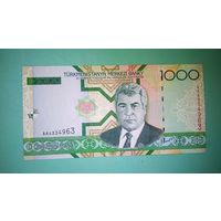 Банкнота 1000  манат Туркмения 2005 г.