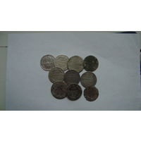 Сборный лот монет с рубля                                                                                            (2)