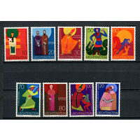 Лихтенштейн - 1967 - Церковные Покровители - [Mi. 486-494] - полная серия - 9 марок. MNH.
