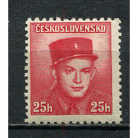 Чехословакия - 1945 - Пилот Станислав Цимприх 25Н - [Mi.442] - 1 марка. MH.  (Лот 91EZ)-T25P7