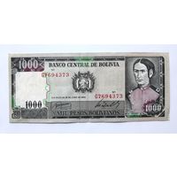 Боливия. 1000 песо 1982 г.