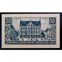 РАСПРОДАЖА!!! - ГЕРМАНИЯ БОХОЛЬТ (Северный РЕЙН-ВЕСТФАЛИЯ) 50 пфеннигов 1917 год - UNC!