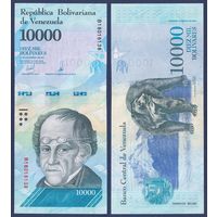 Венесуэла, 10000 боливар 2017 г., P-98b, UNC