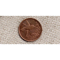 Тринидад и Тобаго 1 цент 2011 /колибри	KM# 29