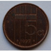 Нидерланды 5 центов, 1997 г.