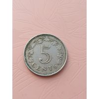 Мальта 5 центов 1972г(2)
