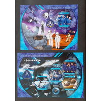 МАЛИ 2021  Космос  космонавты серия блоков MNH