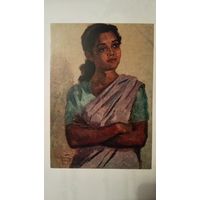 Соцреализм 1955. Чуйков. Студентка из Калькутты