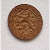 Нидерландские Антильские острова 2.5 цента, Метки "Рыба" и "Звезда" 1965 4-8-25