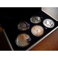 Оригинальный футляр на 5 монет медно-никелевых или серебряных монет НБРБ ВОЗМОЖЕН ОБМЕН