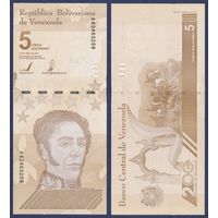 Венесуэла, 5 боливар 2021 г., P-W115, UNC