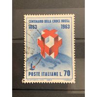 Италия 1963. 100 летие Красного креста