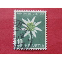 Швейцария 1944 г. Цветы.