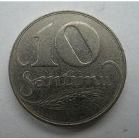 10 сантимов 1922 Латвия