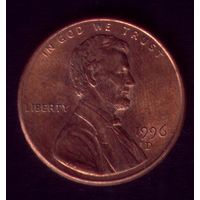 1 цент 1996 год D США
