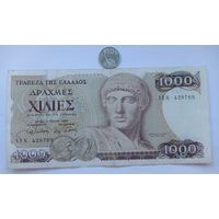 Werty71 ГРЕЦИЯ 1000 ДРАХМ 1987 банкнота