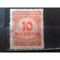 Германия 1923 Стандарт 10млн. м. гаш
