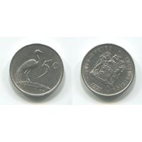 Южная Африка. 5 центов (1971, XF)
