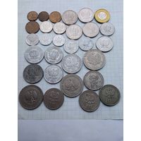 Лот монет Польши , 30 штук .