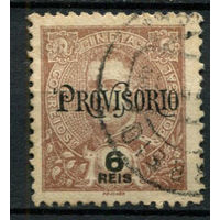 Португальские колонии - Индия - 1902 - Надпечатка PROVISORIO на 6R - [Mi.203] - 1 марка. Гашеная.  (Лот 117BG)
