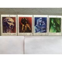 Польша 1975 год. День марки (серия из 4 марок)
