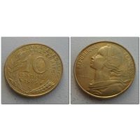 10 сантим Франция 1989 год, KM# 929, 10 CENTIMES, из мешка