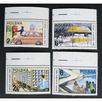 Польша 1980 г. День печати, полная серия из 4 марок. Чистая #0136-Ч1P11