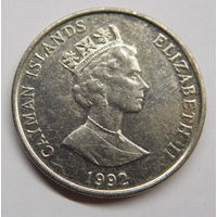 Каймановы острова 25 центов 1992г