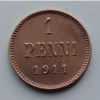 Финляндия 1 пенни. 1911