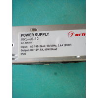 Блок питания 220/12в постоянка Power Supply ARS 60w-12-5А