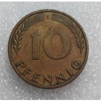 10 пфеннигов 1950 (J) Германия ФРГ #05