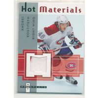 Коллекция FLEER // Hot Materials 2006 // НХЛ // Montreal Canadiens // #HM-AK Андрей Костицын / Ярослав Халак