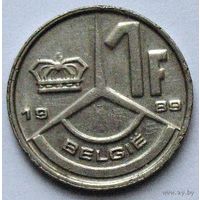 Бельгия, 1 франк 1989 BELGIE