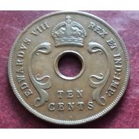 Британская Восточная Африка 10 центов, 1936 Эдуард VIII