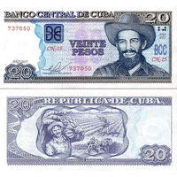 Куба 20 песо  2020  год  UNC