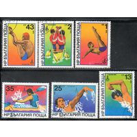 Игры XXII Олимпиады в Москве Водный спорт Болгария 1979 год серия из 6 марок