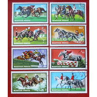Венгрия. Конный спорт. ( 8 марок ) 1971 года. 5-15.