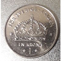 Швеция, 1 крона, 2003 год, медь-никель